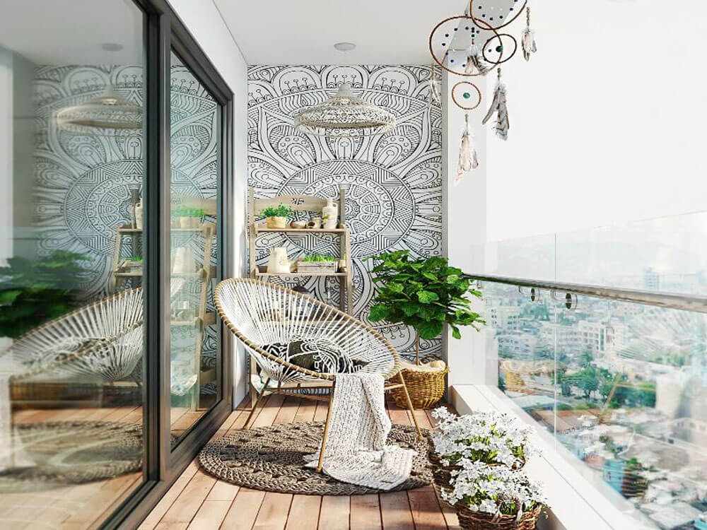 hám phá các ý tưởng trang trí ban công chung cư siêu đẹp